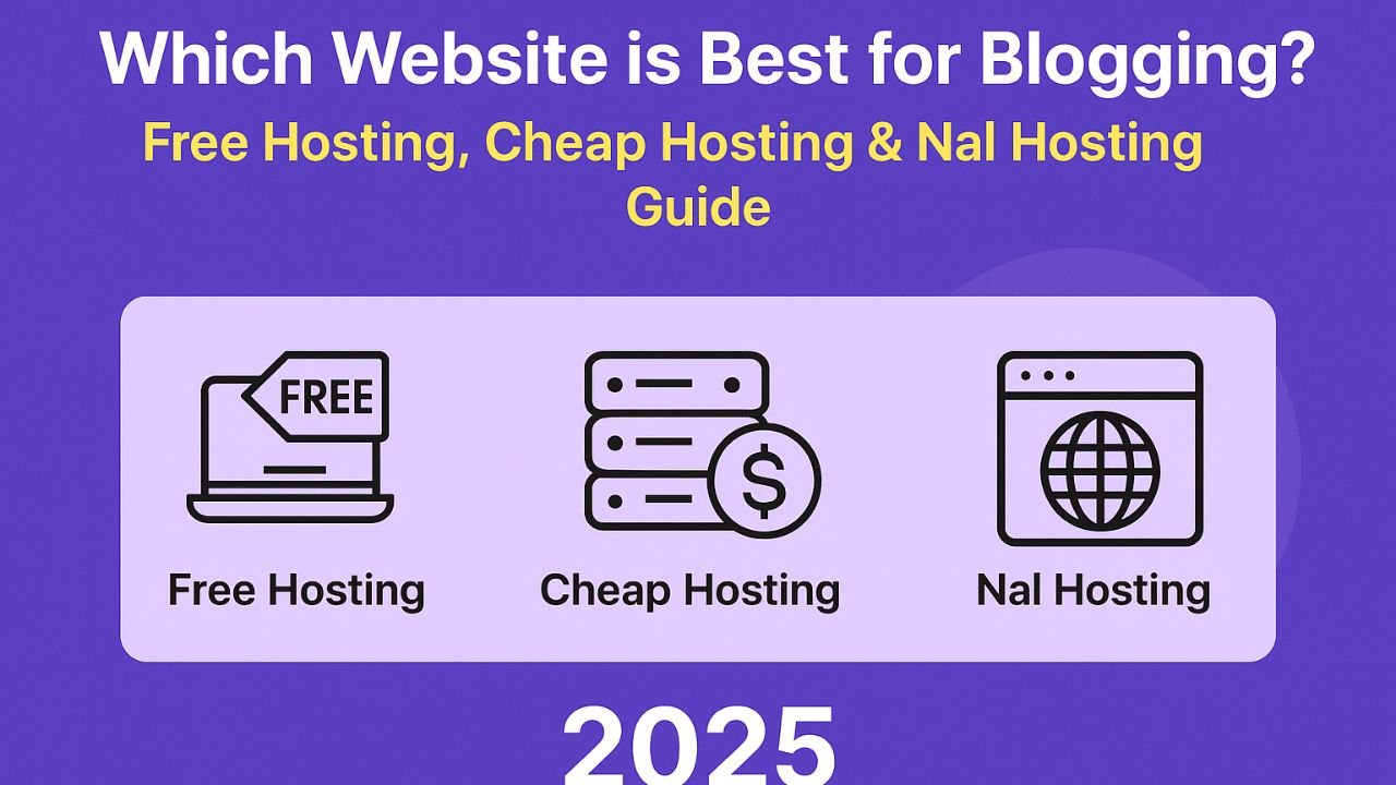 Which is Best website for Blogging in 2025? Free Hosting, Cheap Hosting & Nal Hosting Guide